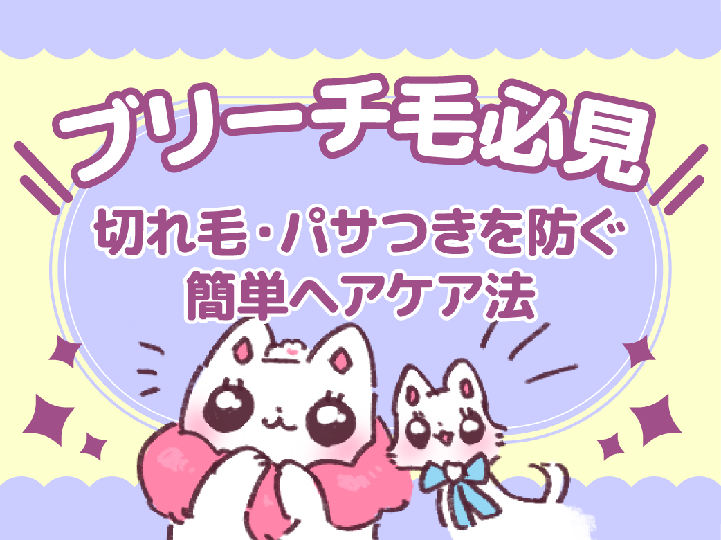 【ブリーチ毛必見】切れ毛・パサつきを防ぐ簡単ヘアケア法